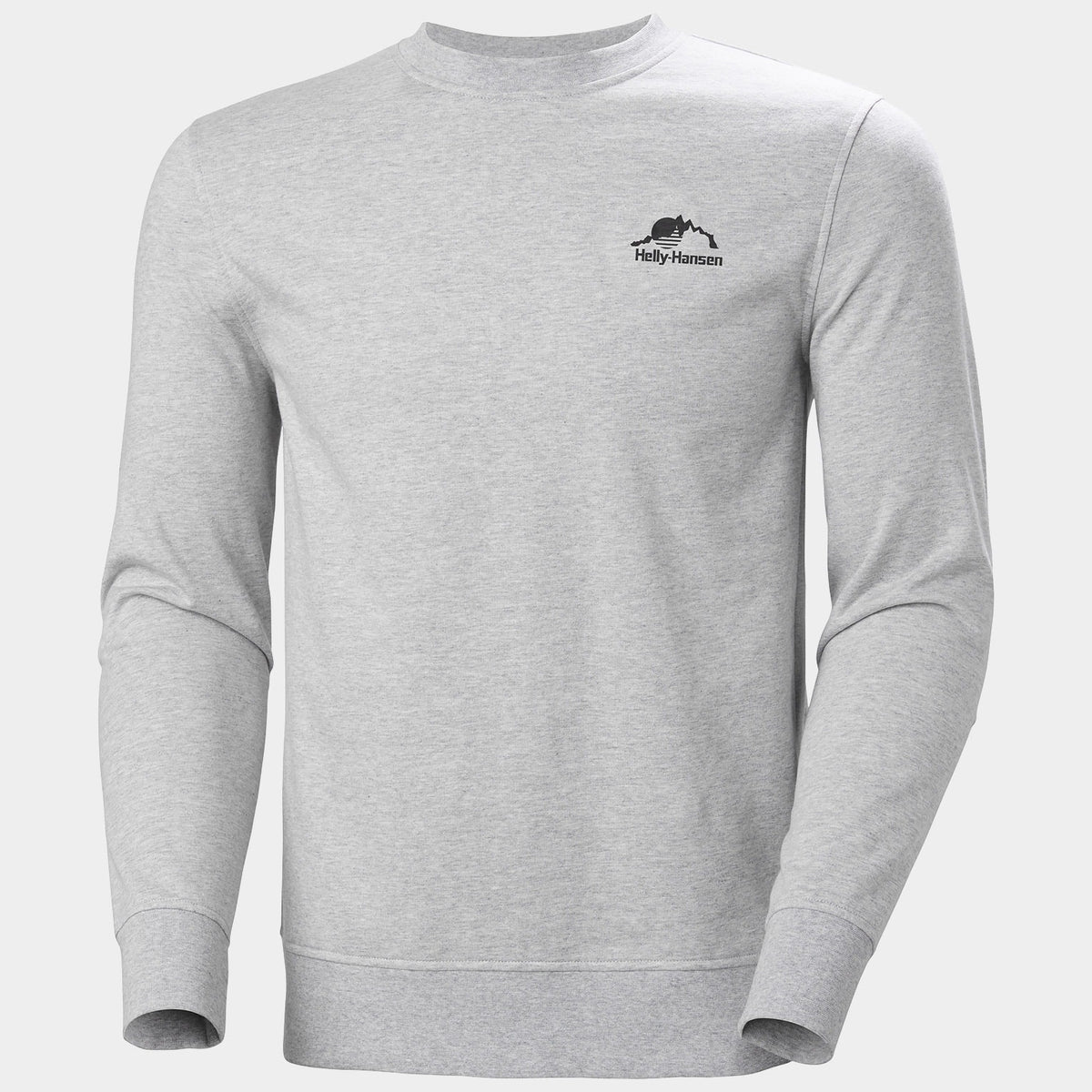 NORD GRAPHIC CREW SWEATSHIRT, GREY MELANG, S
