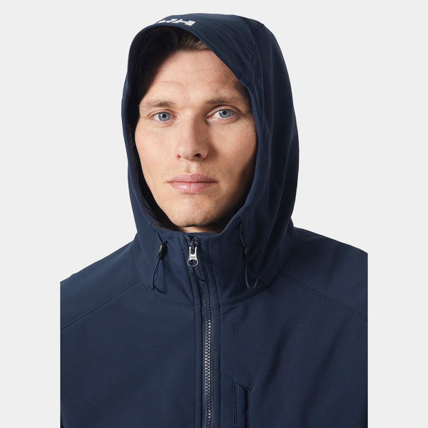 PARAMOUNT HOODED SOFTSHELL JKT, NAVY, XXL