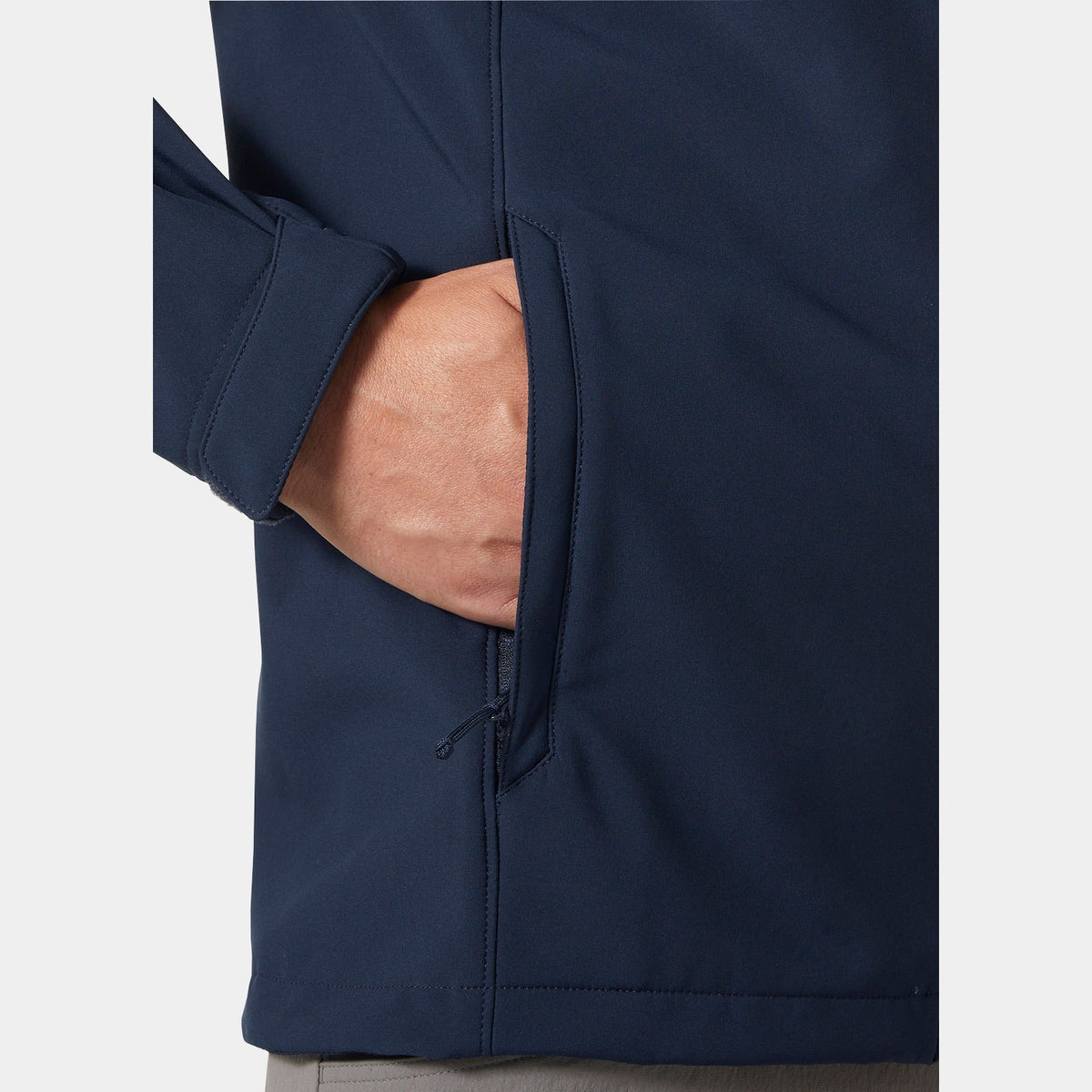 PARAMOUNT HOODED SOFTSHELL JKT, NAVY, XXL