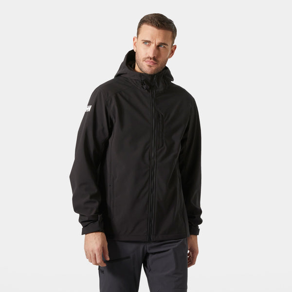 PARAMOUNT HOODED SOFTSHELL JKT, BLACK, XXL