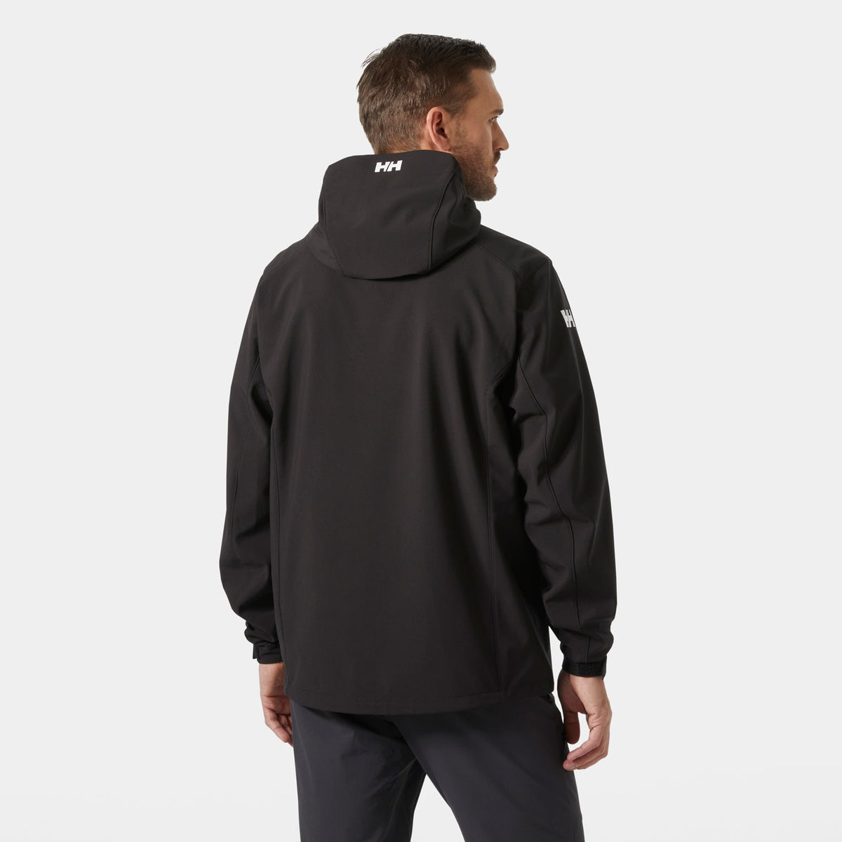 PARAMOUNT HOODED SOFTSHELL JKT, BLACK, XXL