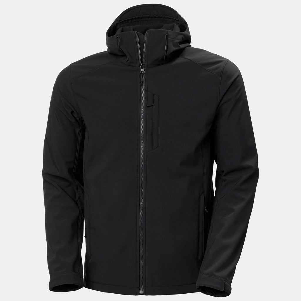 PARAMOUNT HOODED SOFTSHELL JKT, BLACK, XXL