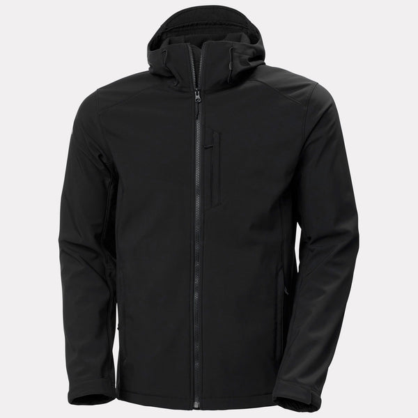 PARAMOUNT HOODED SOFTSHELL JKT, BLACK, XXL
