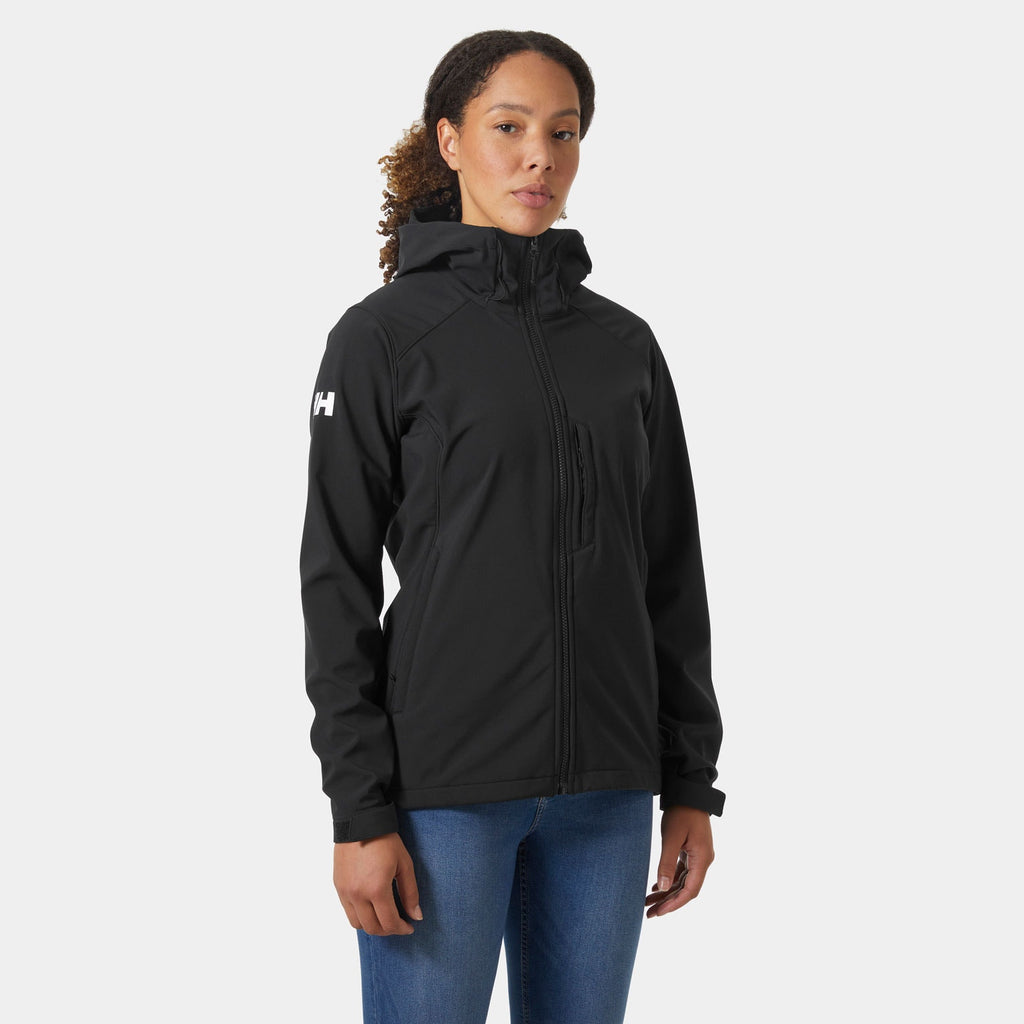 W PARAMOUNT HOOD SOFTSHELL JKT, BLACK, L