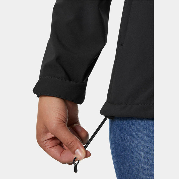 W PARAMOUNT HOOD SOFTSHELL JKT, BLACK, L