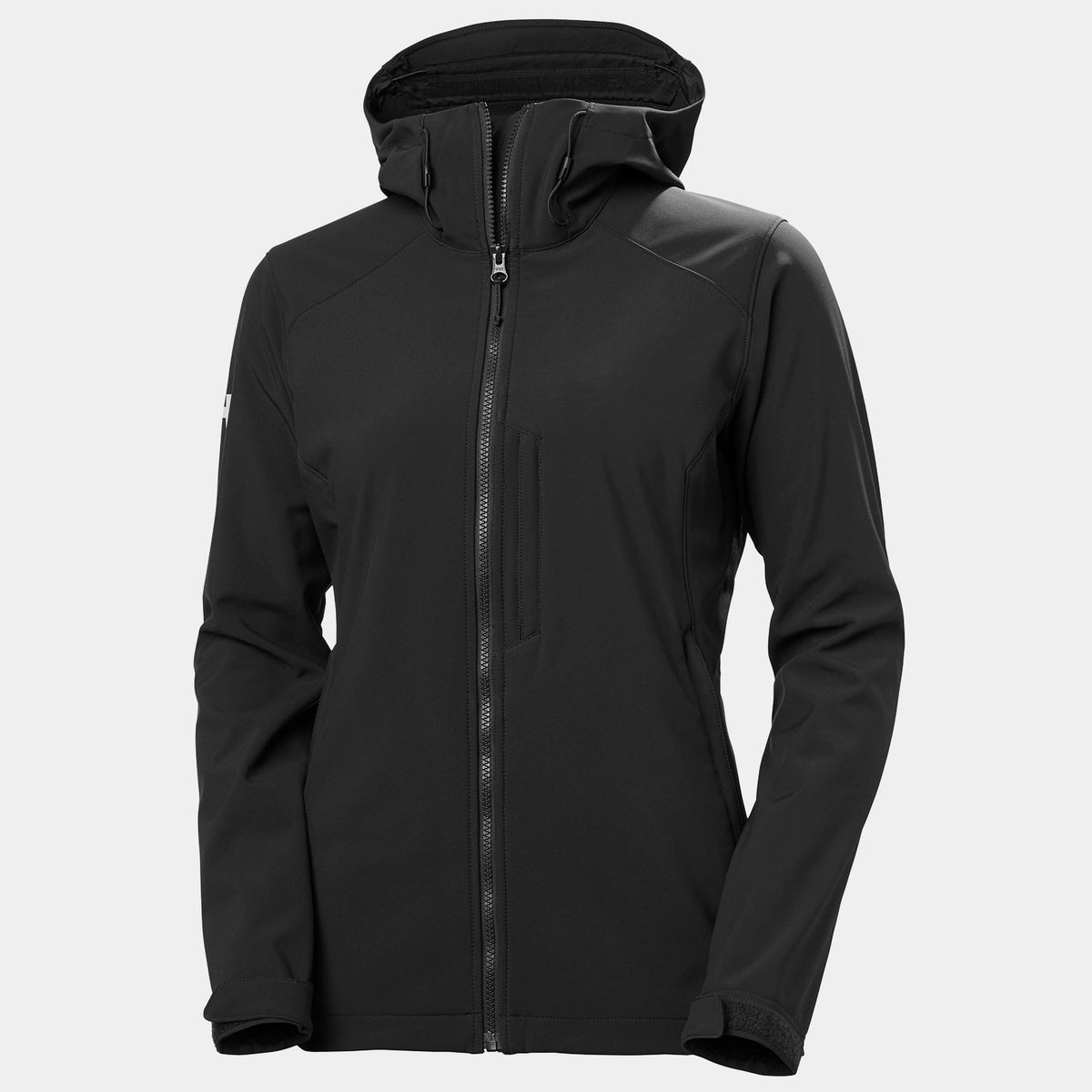 W PARAMOUNT HOOD SOFTSHELL JKT, BLACK, L