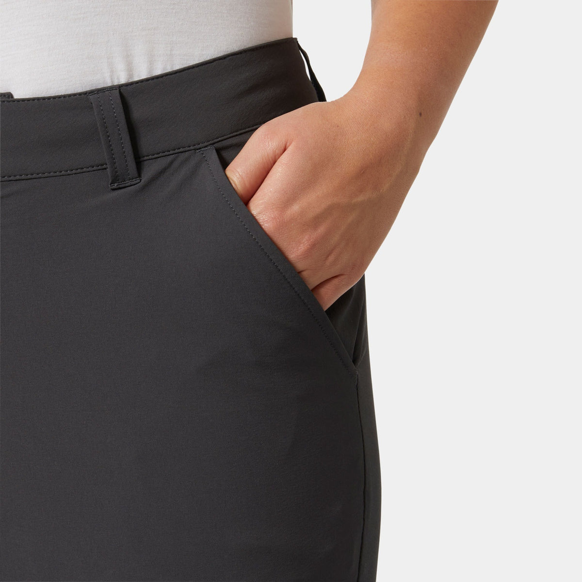 W BRONA SOFTSHELL PANT, EBONY, L