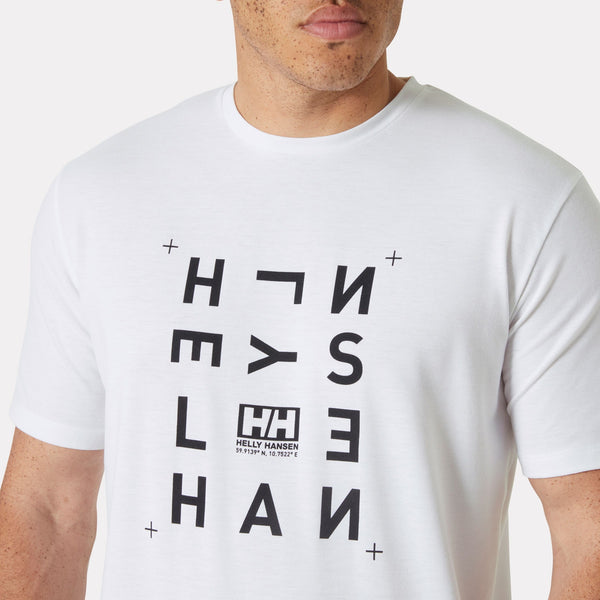 SKOG GRAPHIC TSHIRT, WHITE, L