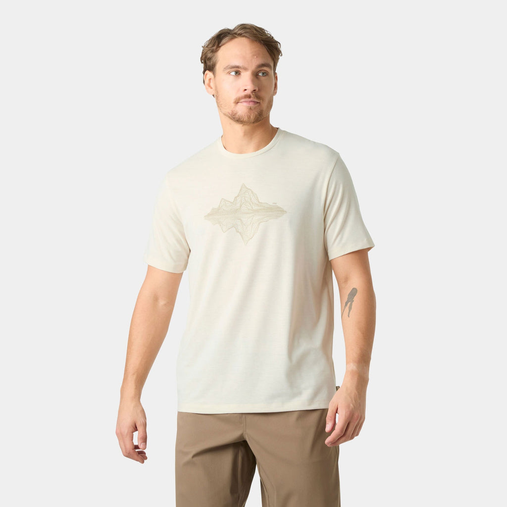 SKOG GRAPHIC TSHIRT, CREAM, XXL