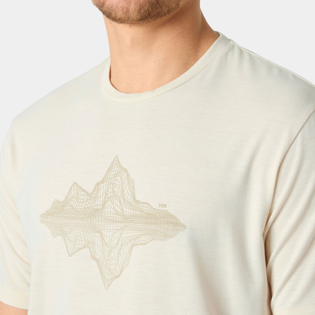 SKOG GRAPHIC TSHIRT, CREAM, XXL