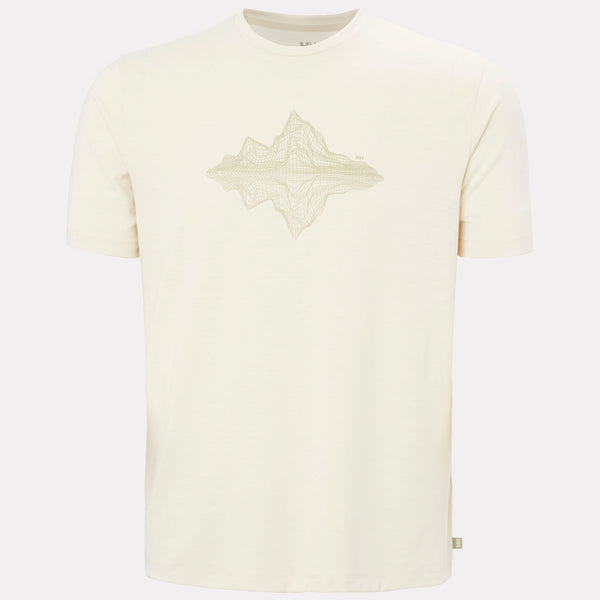 SKOG GRAPHIC TSHIRT, CREAM, XXL