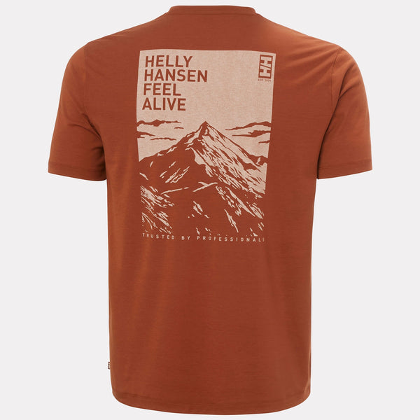 SKOG GRAPHIC TSHIRT, IRON OXIDE, XXL