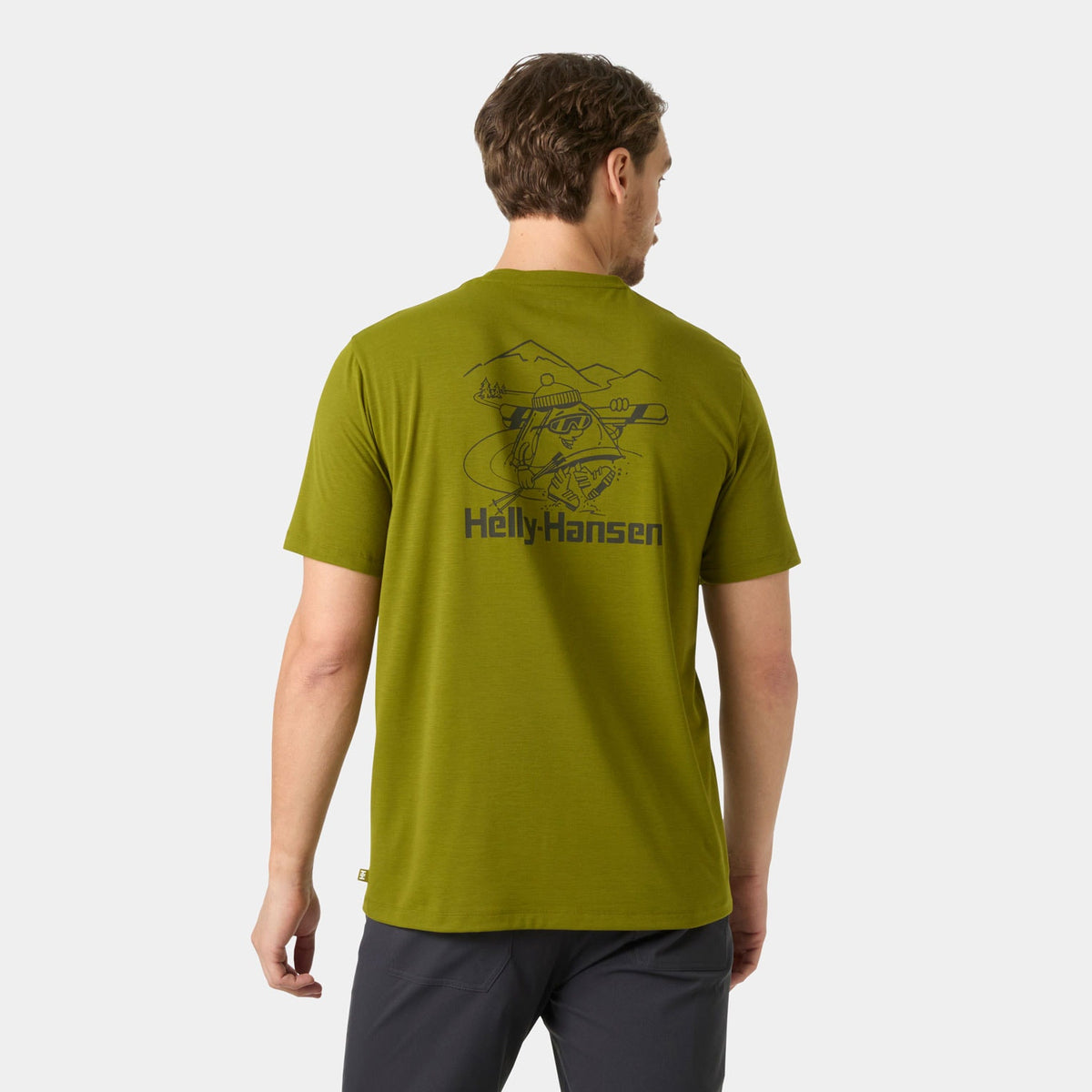 SKOG GRAPHIC TSHIRT, OLIVE GREEN, XXL