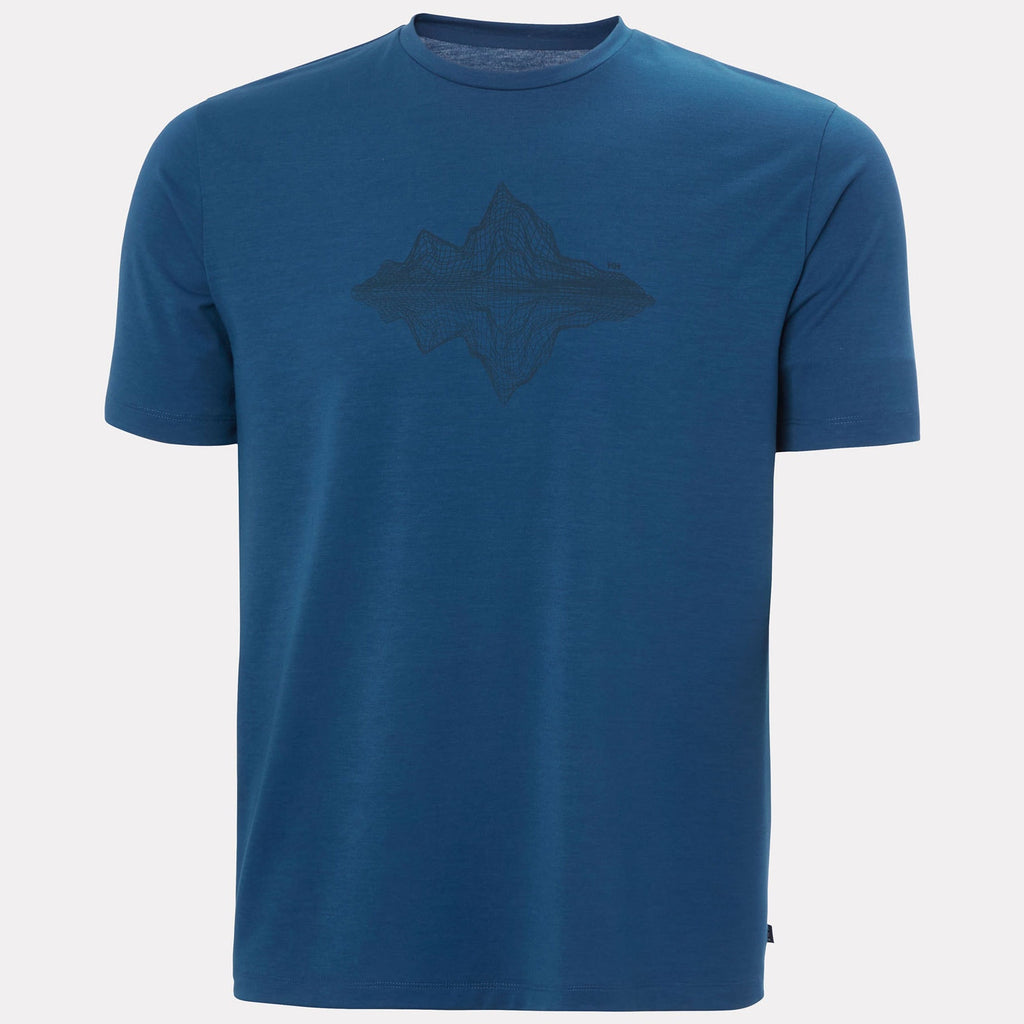 SKOG GRAPHIC TSHIRT, DARK BLUE, S