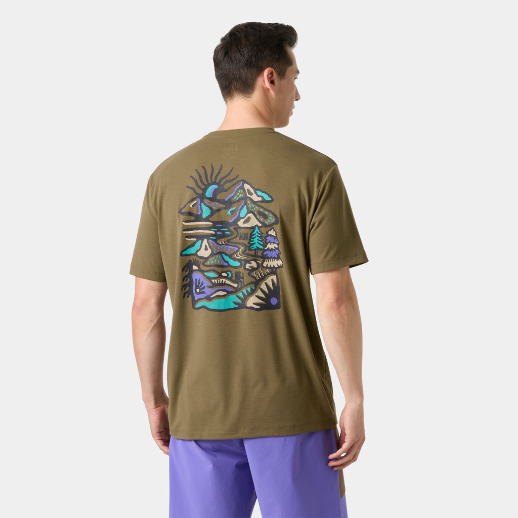 SKOG GRAPHIC TSHIRT, BEDROCK, L
