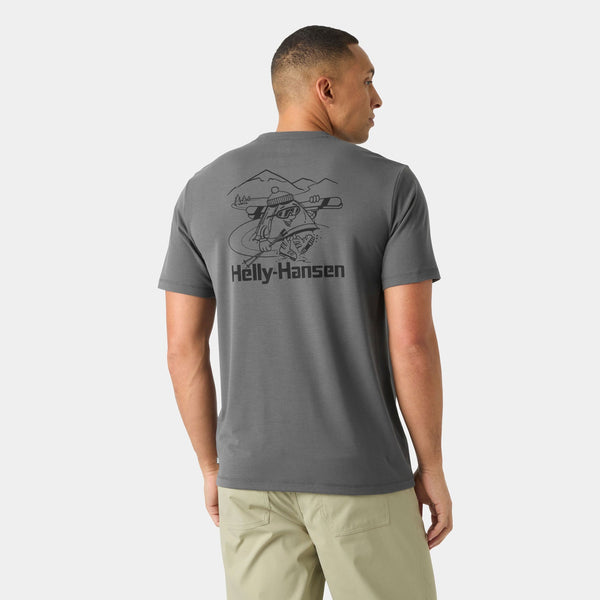 SKOG GRAPHIC TSHIRT, THUNDER GRE, XXL