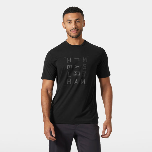 SKOG GRAPHIC TSHIRT, BLACK, S