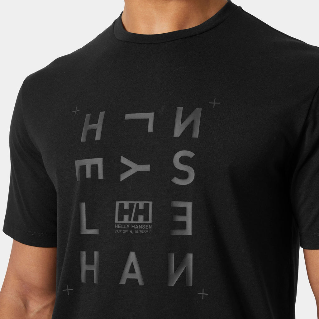 SKOG GRAPHIC TSHIRT, BLACK, S