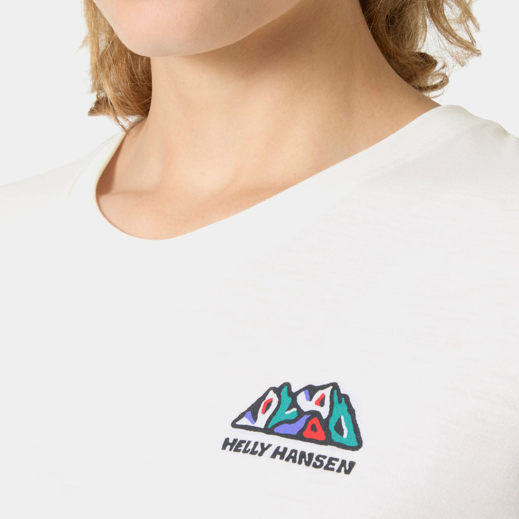 W SKOG GRAPHIC TEE, WHITE, L
