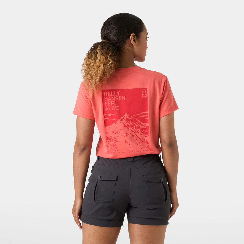 W SKOG GRAPHIC TEE, SUNSET PINK, L