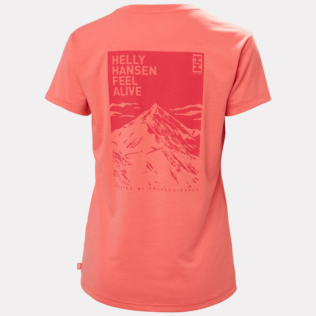 W SKOG GRAPHIC TEE, SUNSET PINK, L