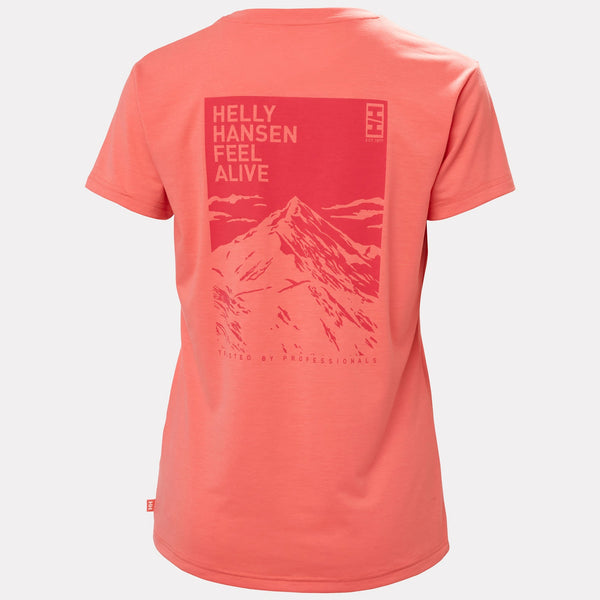 W SKOG GRAPHIC TEE, SUNSET PINK, L