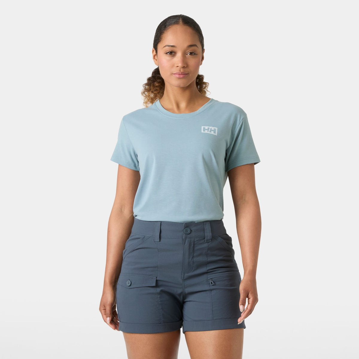 W SKOG GRAPHIC TEE, WINDY BLUE, L