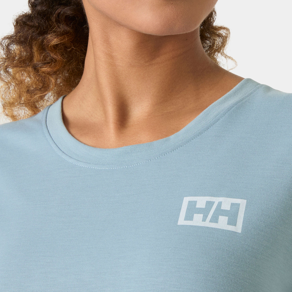 W SKOG GRAPHIC TEE, WINDY BLUE, L
