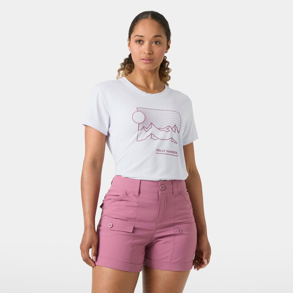 W SKOG GRAPHIC TEE, EVEN LIGHT, L