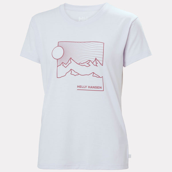 W SKOG GRAPHIC TEE, EVEN LIGHT, L