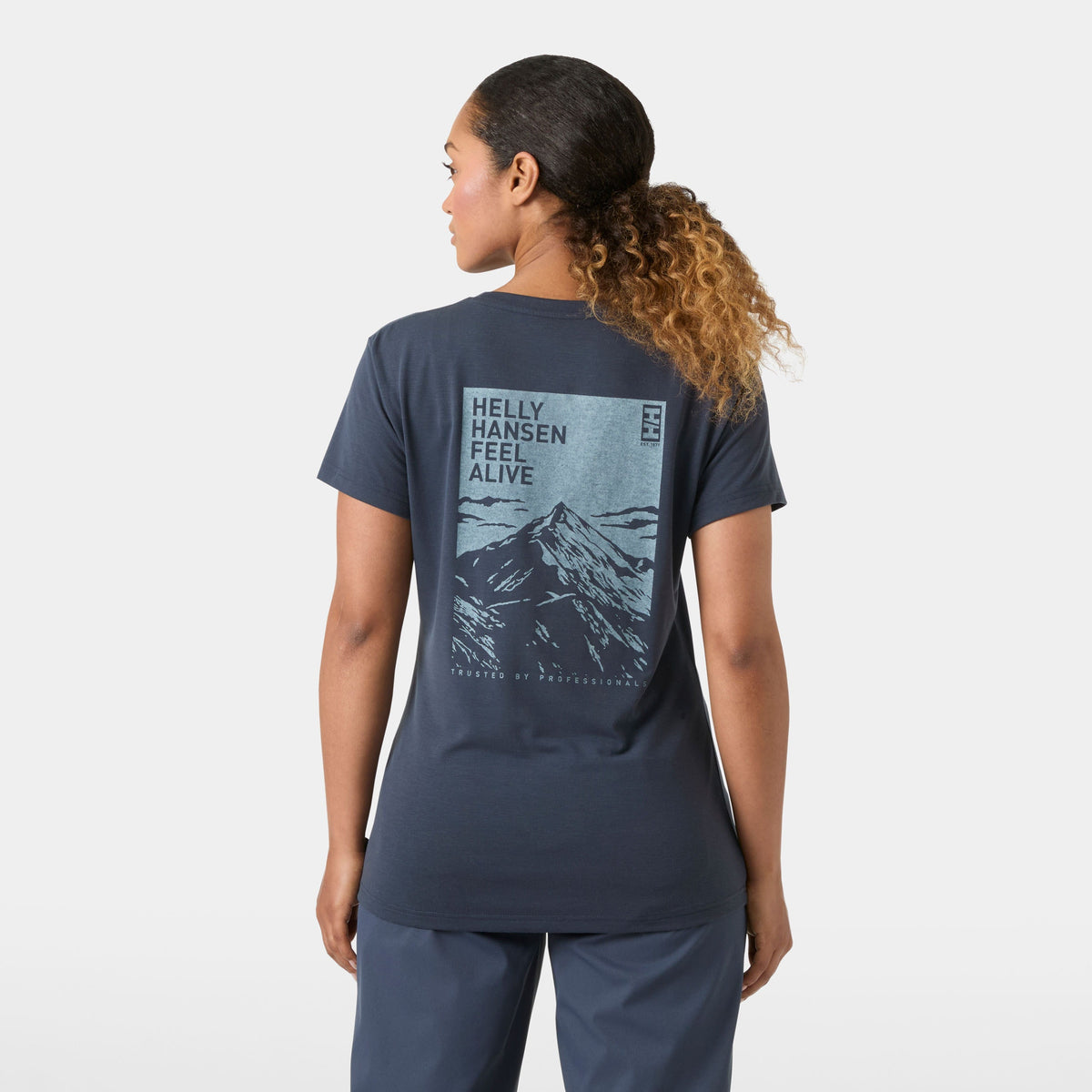 W SKOG GRAPHIC TEE, ALPINE FROS, L