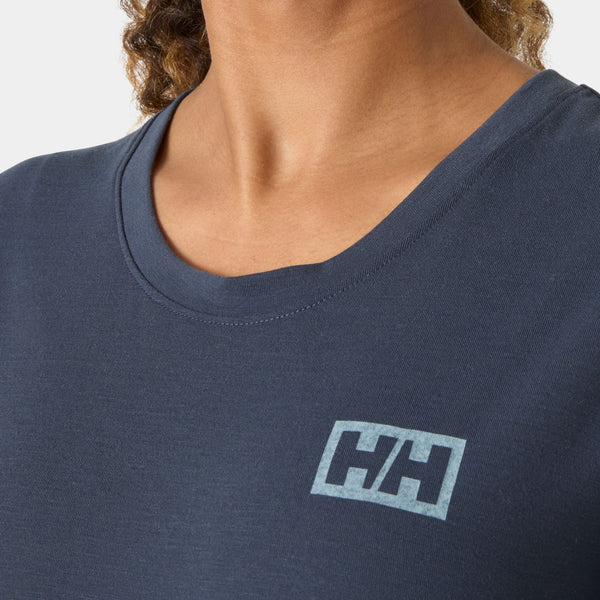 W SKOG GRAPHIC TEE, ALPINE FROS, L