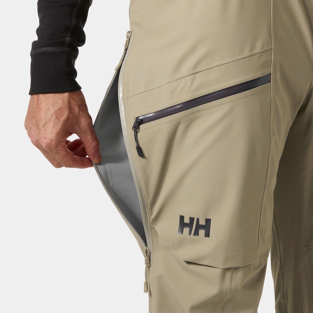 VERGLAS BC PANT, PEBBLE, XXL