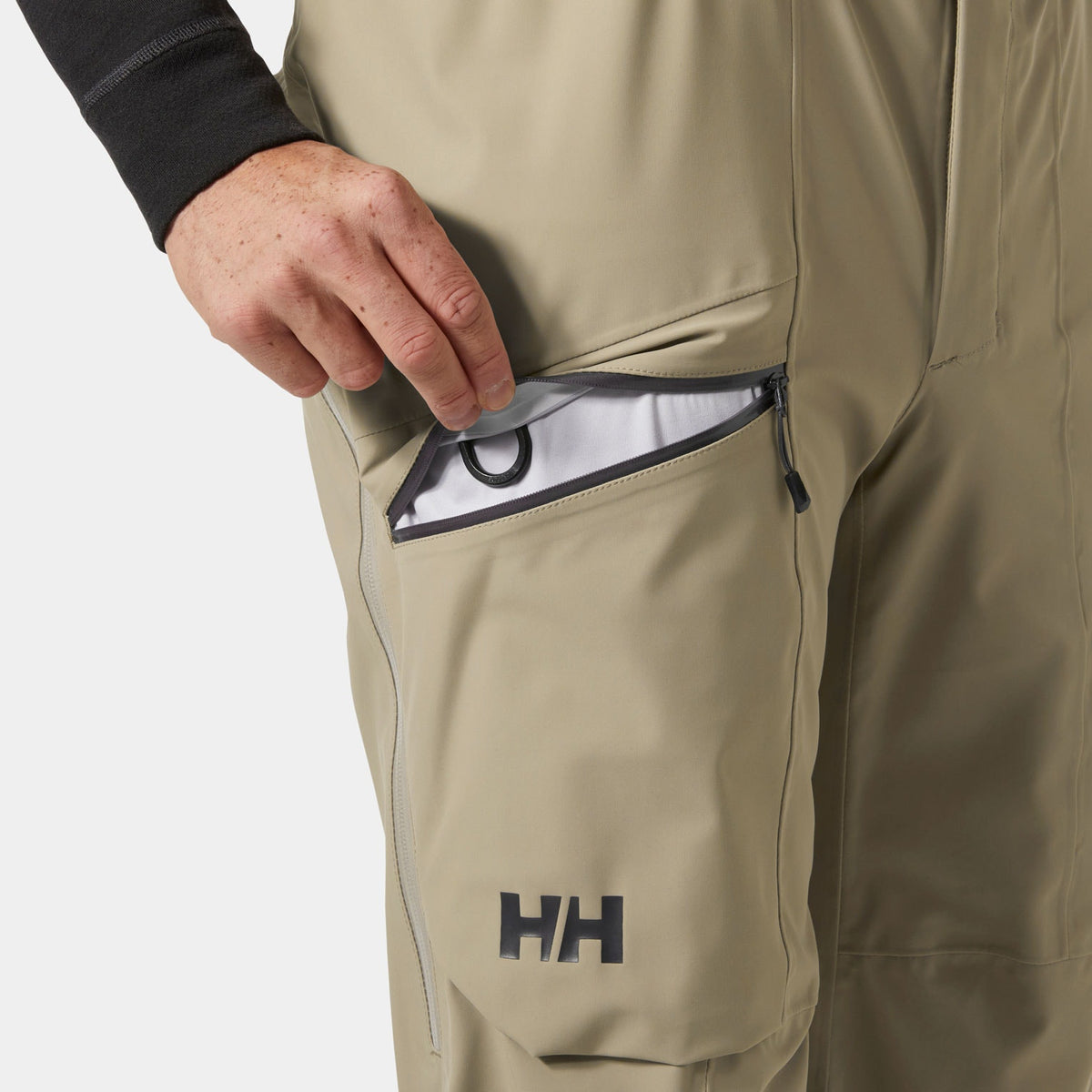 VERGLAS BC PANT, PEBBLE, XXL