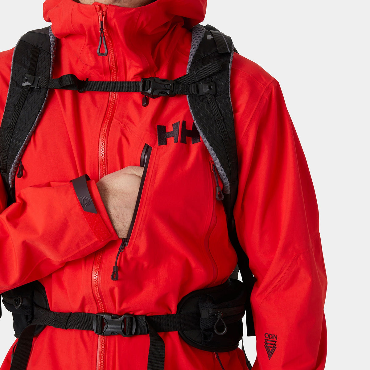 ODIN 9 WORLDS 30 JACKET, ALERT RED, XXL