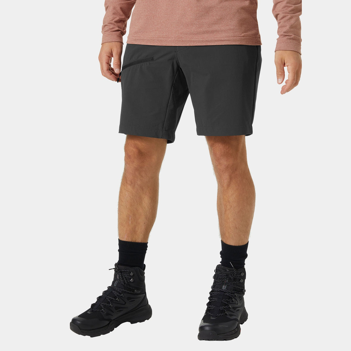 BLAZE SOFTSHELL  SHORTS, EBONY, M Main image