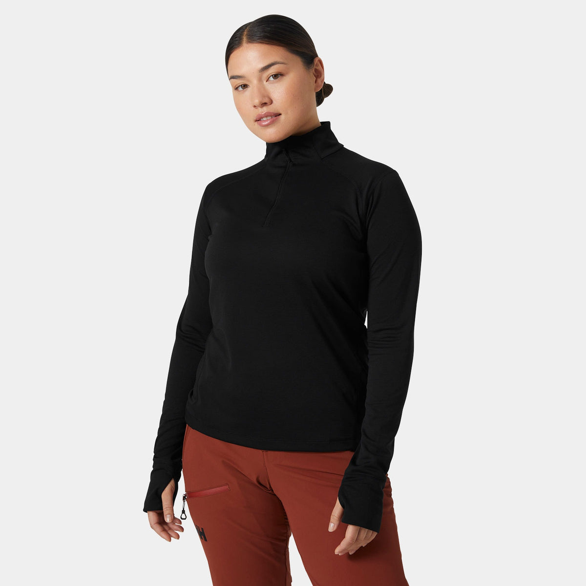 W LIFA TECH LITE 1/2 ZIP, BLACK, L