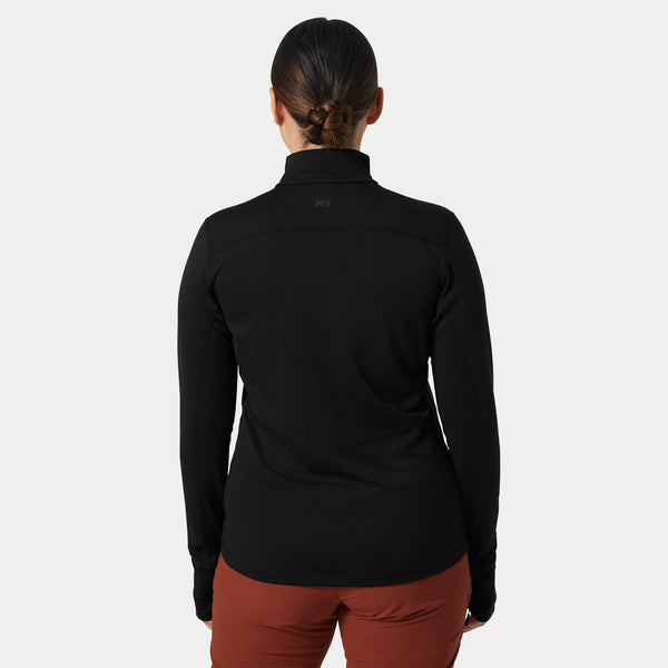 W LIFA TECH LITE 1/2 ZIP, BLACK, L