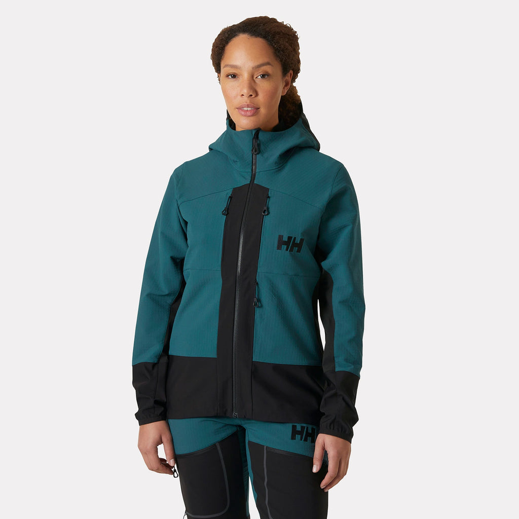 W ODIN BC SOFTSHELL JACKET, DARK CREEK, XL