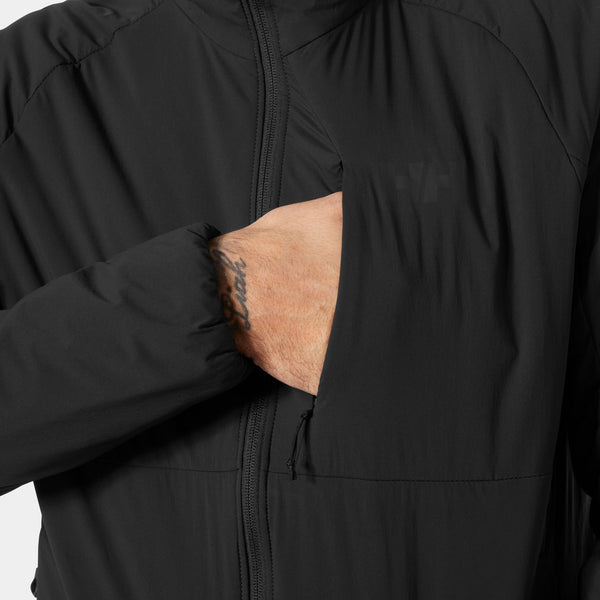 ODIN STRETCH HOOD INSULAT 20, BLACK, XXL