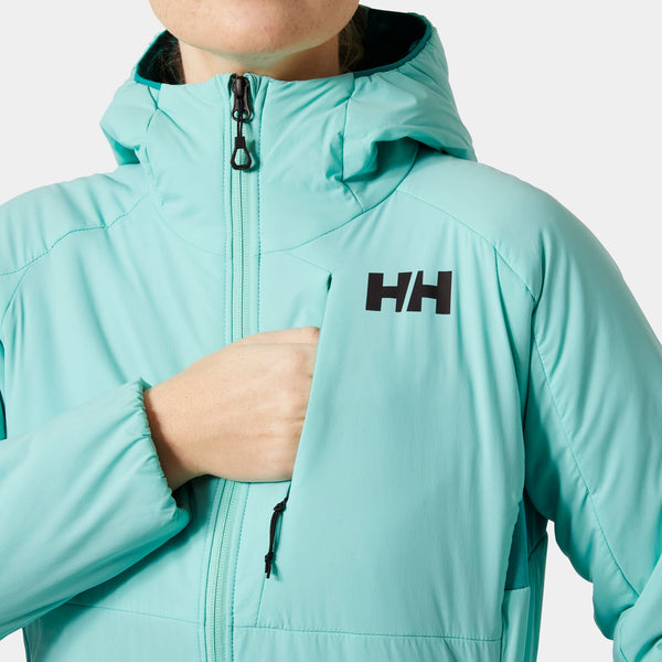 W ODIN STRETCH HOOD INSULA 20, LAGOON, L