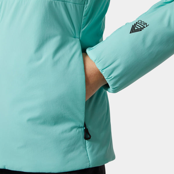 W ODIN STRETCH HOOD INSULA 20, LAGOON, L