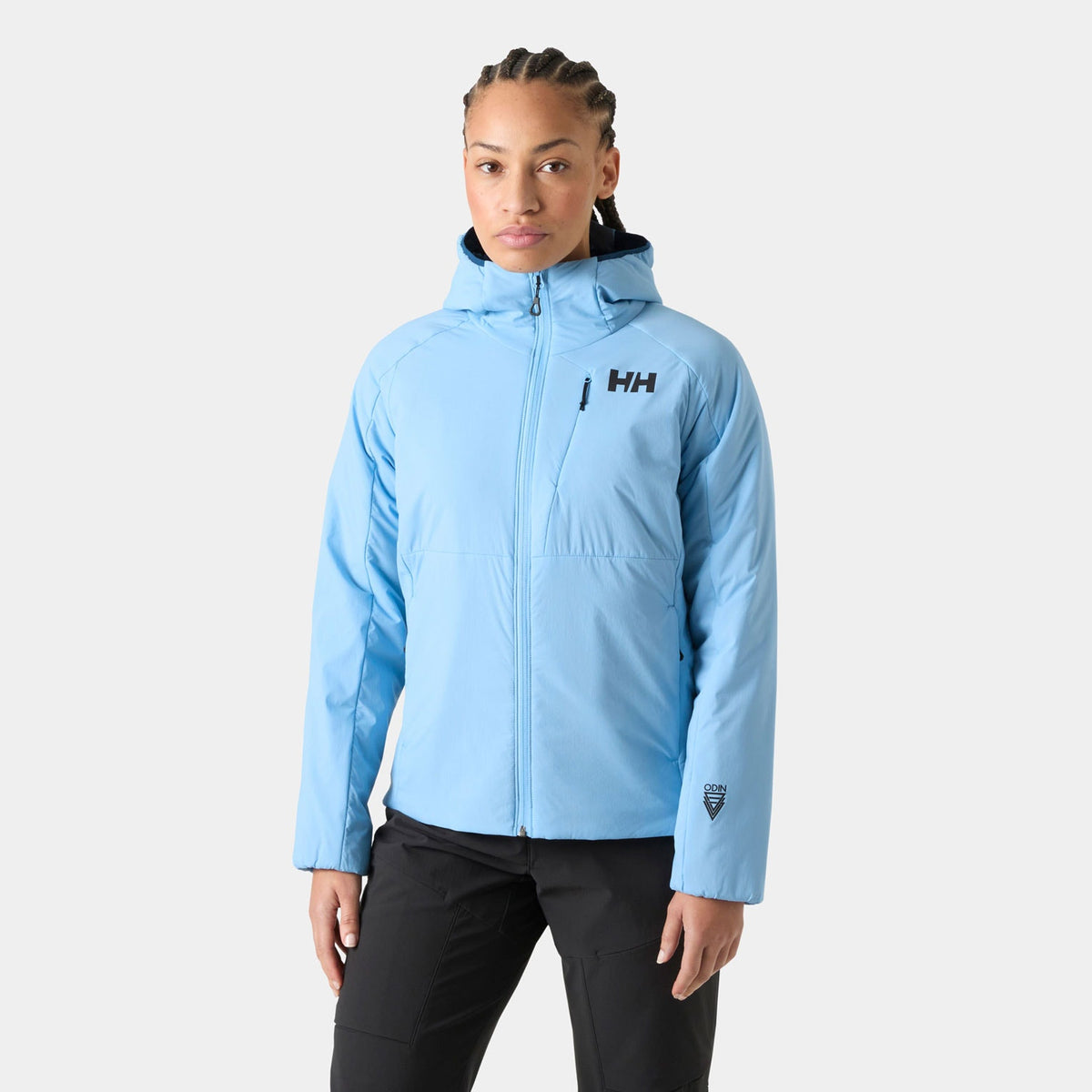 W ODIN STRETCH HOOD INSULA 20, BRIGHT BLUE, L