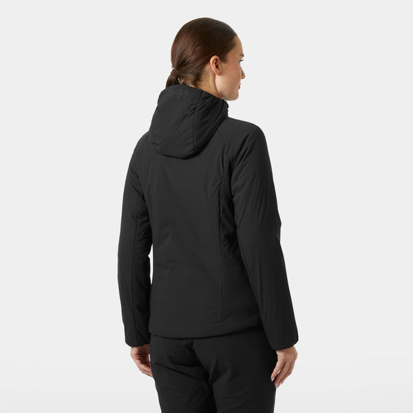 W ODIN STRETCH HOOD INSULA 20, BLACK, L