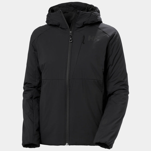 W ODIN STRETCH HOOD INSULA 20, BLACK, L