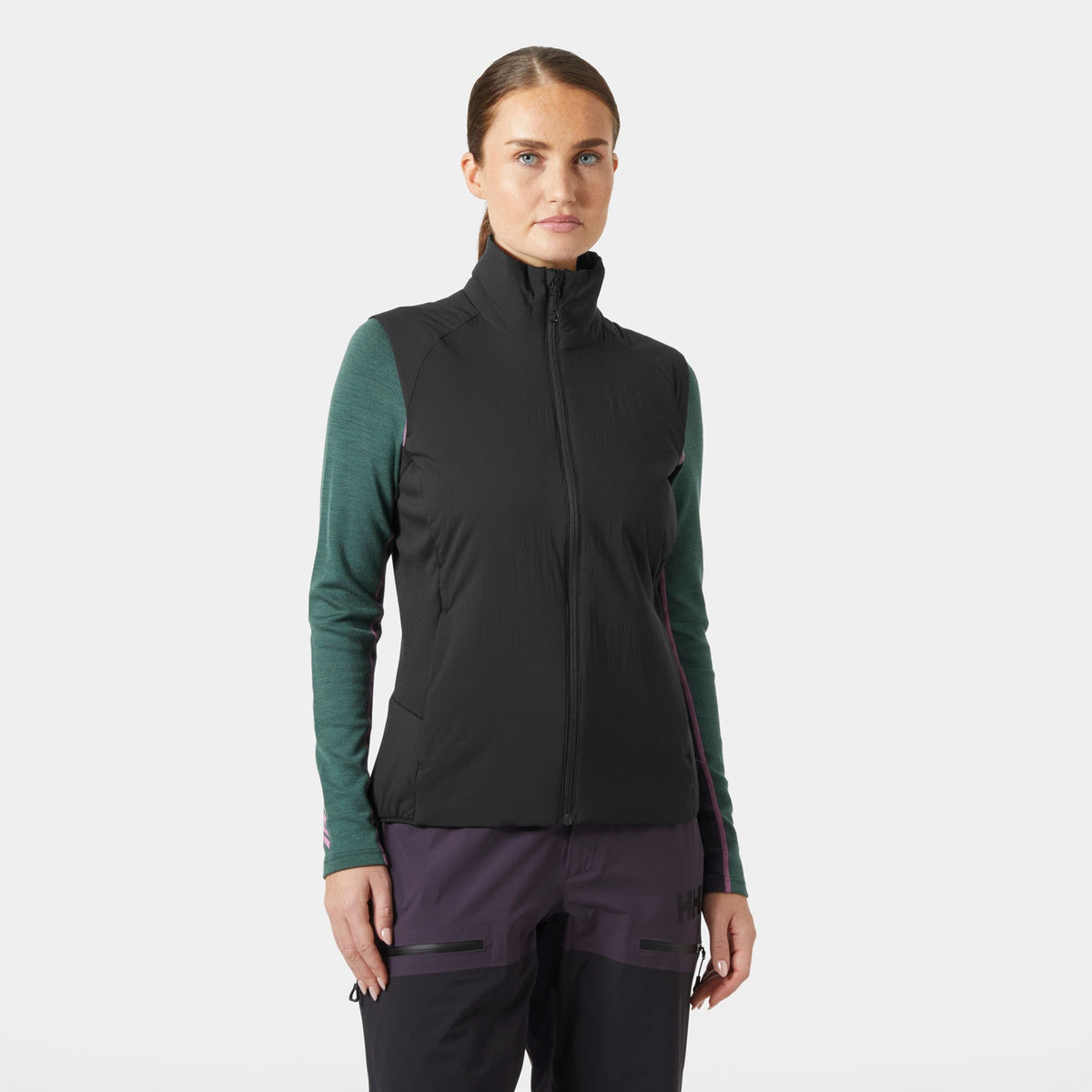 W ODIN LT STRETCH INS VEST 20, BLACK, L