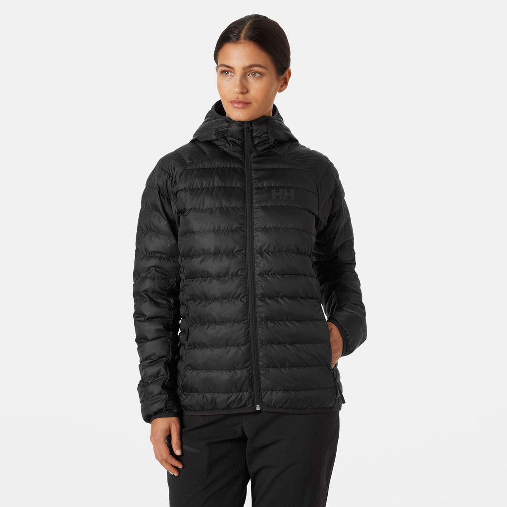 W BANFF HOODED INSULATOR, BLACK, L