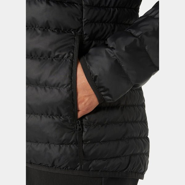 W BANFF HOODED INSULATOR, BLACK, L