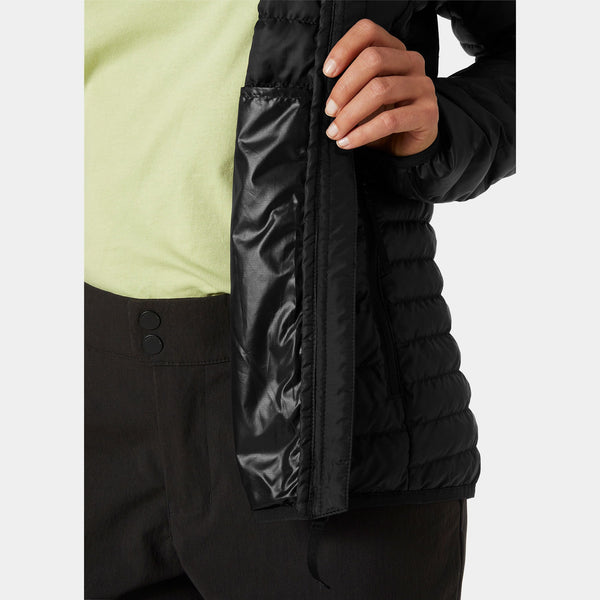 W BANFF HOODED INSULATOR, BLACK, L