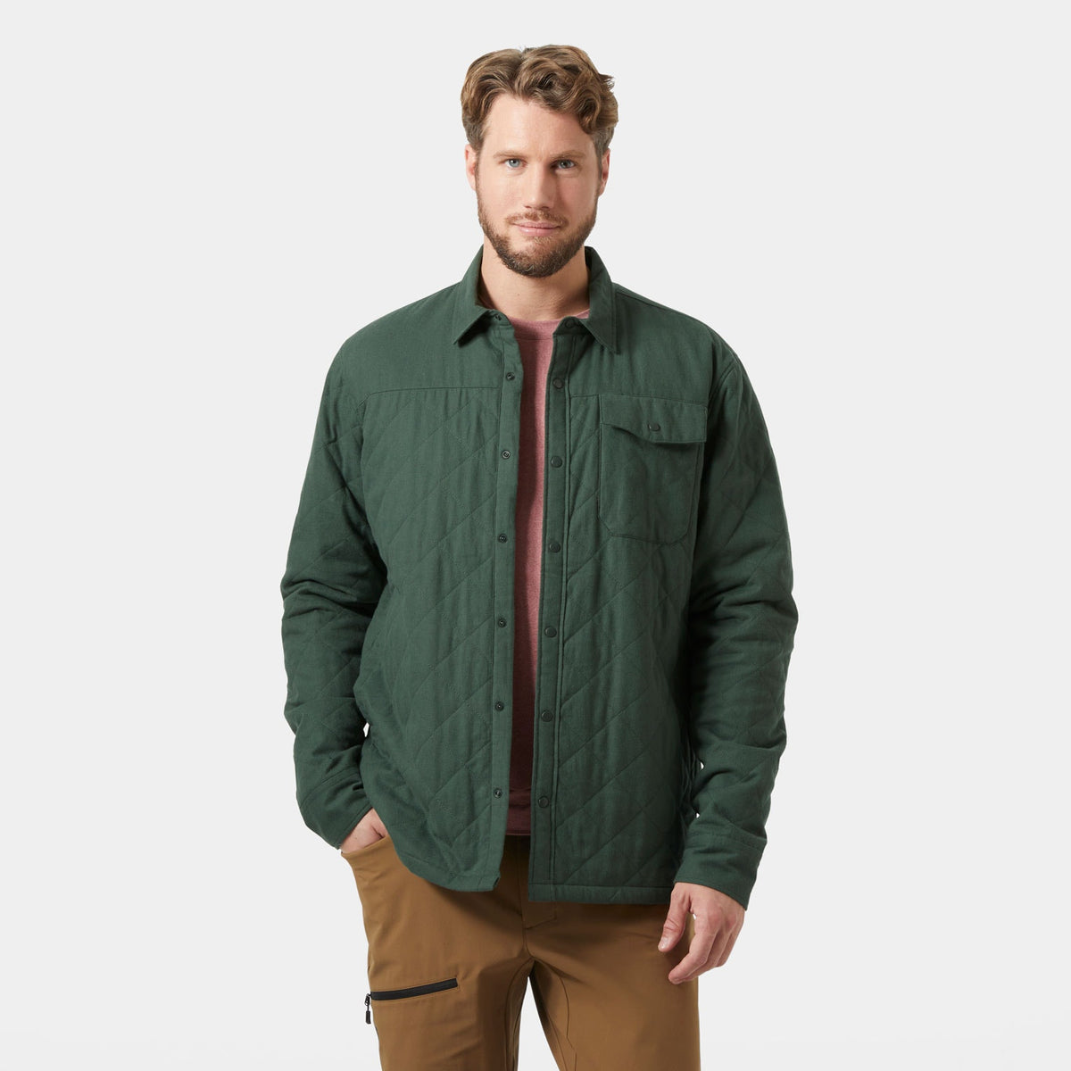 ISFJORD INSULATED SHACKET, JUNGLE GREE, XXL